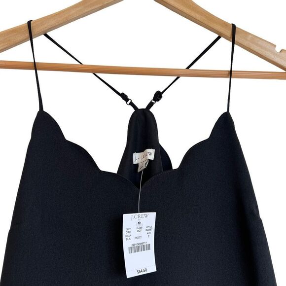 NWT J. By J. Crew Scallop Racer Back Cami size 2 - Picture 8 of 11